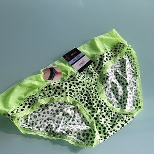 Secret Possessions Lime Green and Black Panties